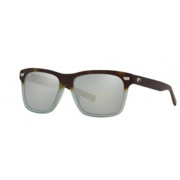 Costa Aransas Men's Matte Tide Pool And Gray Silver Mirror Sunglasses