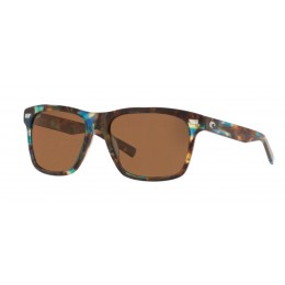 Costa Aransas Men's Shiny Ocean Tortoise And Copper Sunglasses