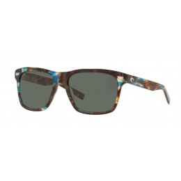 Costa Aransas Men's Shiny Ocean Tortoise And Gray Sunglasses