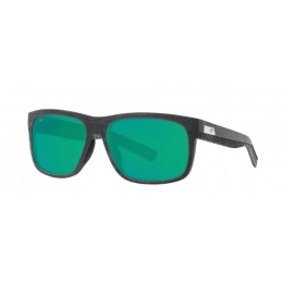 Costa Baffin Men's Net Gray With Gray Rubber And Green Mirror Sunglasses