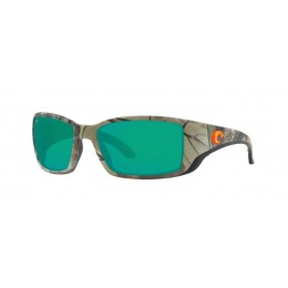 Costa Blackfin Men's Realtree Xtra Camo Orange Logo And Green Mirror Sunglasses