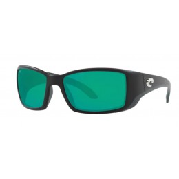 Costa Blackfin Men's Matte Black And Green Mirror Sunglasses