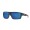 Costa Bloke Men's Matte Gray And Matte Black And Blue Mirror Sunglasses