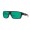 Costa Bloke Men's Matte Black And Green Mirror Sunglasses
