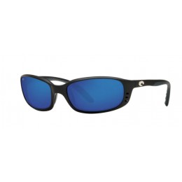 Costa Brine Men's Matte Black And Blue Mirror Sunglasses