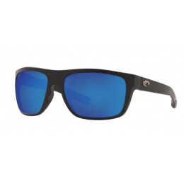 Costa Broadbill Men's Matte Black And Blue Mirror Sunglasses