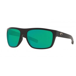 Costa Broadbill Men's Matte Black And Green Mirror Sunglasses