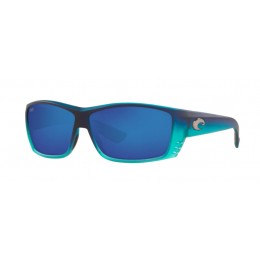 Costa Cat Cay Men's Matte Caribbean Fade And Blue Mirror Sunglasses