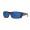 Costa Cat Cay Men's Shiny Black And Blue Mirror Sunglasses