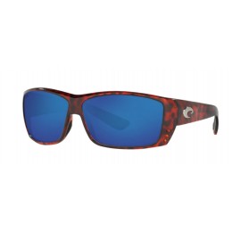 Costa Cat Cay Men's Tortoise And Blue Mirror Sunglasses