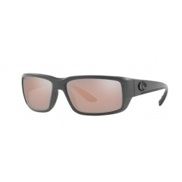 Costa Fantail Men's Matte Gray And Copper Silver Mirror Sunglasses