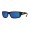 Costa Fantail Men's Matte Black And Blue Mirror Sunglasses