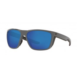 Costa Ferg Men's Matte Gray And Blue Mirror Sunglasses