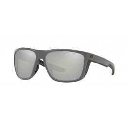 Costa Ferg Men's Matte Gray And Gray Silver Mirror Sunglasses