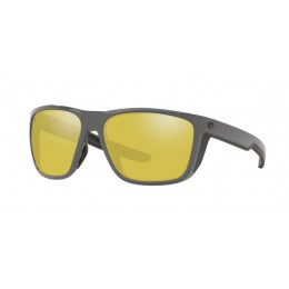 Costa Ferg Men's Matte Gray And Sunrise Silver Mirror Sunglasses