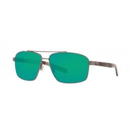Costa Flagler Men's Brushed Gunmetal And Green Mirror Sunglasses
