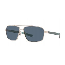 Costa Flagler Men's Brushed Silver And Gray Sunglasses