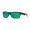 Costa Half Moon Men's Black And Shiny Tort And Green Mirror Sunglasses