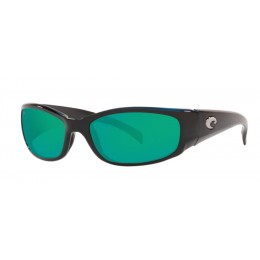 Costa Hammerhead Men's Shiny Black And Green Mirror Sunglasses