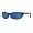 Costa Harpoon Men's Shiny Black And Blue Mirror Sunglasses