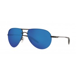 Costa Helo Men's Matte Black And Blue Mirror Sunglasses