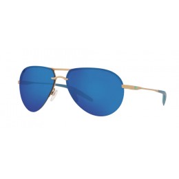Costa Helo Men's Matte Champagne And Blue Mirror Sunglasses
