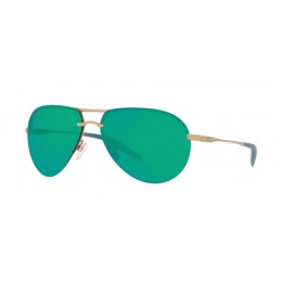 Costa Helo Men's Matte Champagne And Green Mirror Sunglasses
