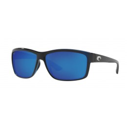 Costa Mag Bay Men's Shiny Black And Blue Mirror Sunglasses
