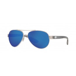 Costa Ocearch Loreto Men's Ocearch Brushed Silver And Blue Mirror Sunglasses