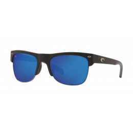 Costa Pawleys Men's Shiny Black And Blue Mirror Sunglasses