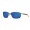 Costa Ponce Men's Brushed Silver And Blue Mirror Sunglasses
