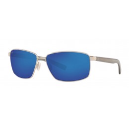 Costa Ponce Men's Silver And Blue Mirror Sunglasses