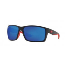 Costa Reefton Men's Race Black And Blue Mirror Sunglasses