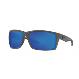 Costa Reefton Men's Matte Gray And Blue Mirror Sunglasses