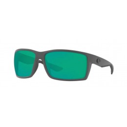 Costa Reefton Men's Matte Gray And Green Mirror Sunglasses