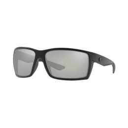 Costa Reefton Men's Blackout And Gray Silver Mirror Sunglasses