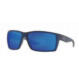 Costa Reefton Men's Matte Blue And Blue Mirror Sunglasses