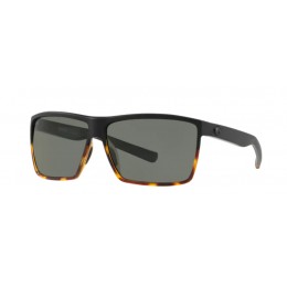 Costa Rincon Men's Black And Shiny Tort And Gray Sunglasses