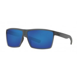 Costa Rincon Men's Matte Smoke Crystal Fade And Blue Mirror Sunglasses