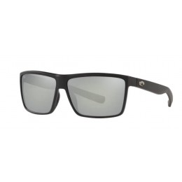 Costa Rinconcito Men's Matte Black And Gray Silver Mirror Sunglasses