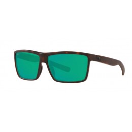 Costa Rinconcito Men's Matte Tortoise And Green Mirror Sunglasses