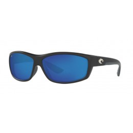 Costa Saltbreak Men's Matte Black And Blue Mirror Sunglasses