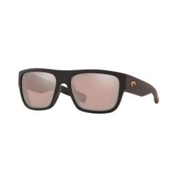Costa Sampan Men's Matte Black Ultra And Copper Silver Mirror Sunglasses