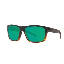 Costa Slack Tide Men's Black And Shiny Tort And Green Mirror Sunglasses