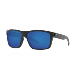 Costa Slack Tide Men's Shiny Black And Blue Mirror Sunglasses