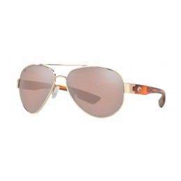 Costa South Point Men's Rose Gold And Copper Silver Mirror Sunglasses