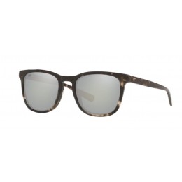 Costa Sullivan Men's Shiny Black Kelp And Gray Silver Mirror Sunglasses