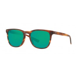 Costa Sullivan Men's Matte Tortoise And Green Mirror Sunglasses