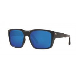 Costa Tailwalker Men's Matte Black And Blue Mirror Sunglasses