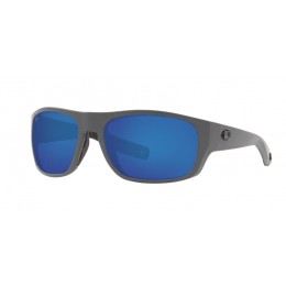 Costa Tico Men's Matte Gray And Blue Mirror Sunglasses